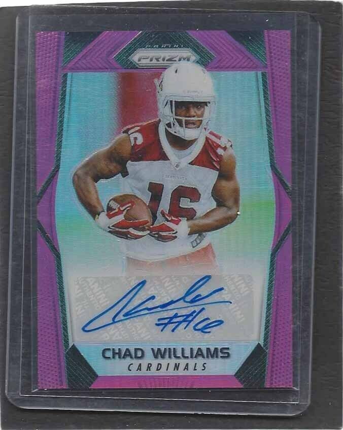 CHAD WILLIAMS 2017 PANINI PRIZM PINK PRIZMS ROOKIE AUTO RC