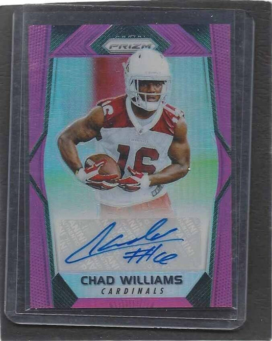 CHAD WILLIAMS 2017 PANINI PRIZM PINK PRIZMS ROOKIE AUTO RC