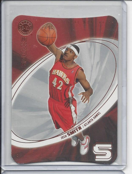 JOSH SMITH 2004-05 EX E-X HAWKS DIE CUT RC #D 3/399