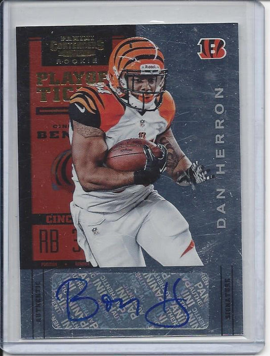 DAN BOOM HERRON 2012 PANINI CONTENDERS PLAYOFF TICKET FOIL RC AUTO #D /99