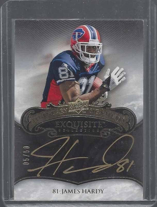 JAMES HARDY 2008 UD EXQUISITE LEGENDARY GOLD INK SIGNATURES ON CARD AUTO RC /50