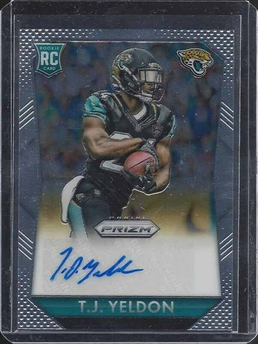 T.J. YELDON 2015 PANINI PRIZM JACKSONVILLE JAGUARS AUTO RC