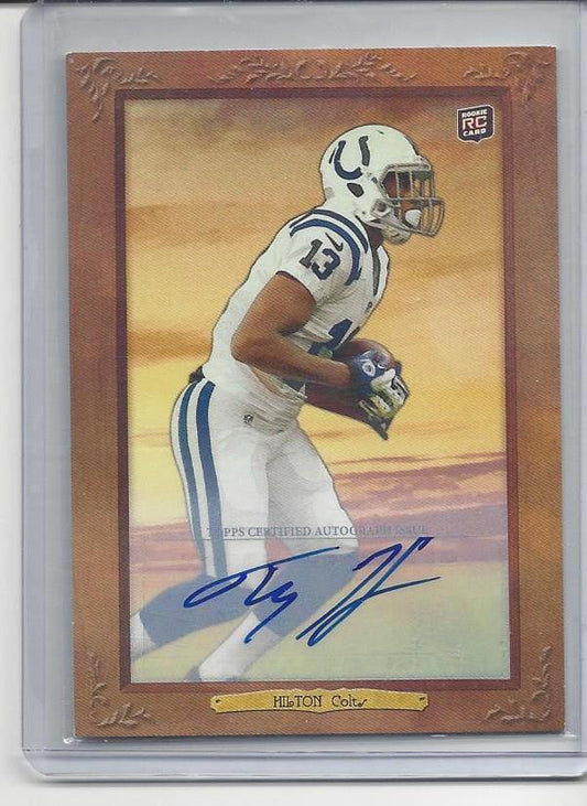 T.Y. HILTON 2012 TOPPS TURKEY RED COLTS ROOKIE AUTO RC #D 5/50